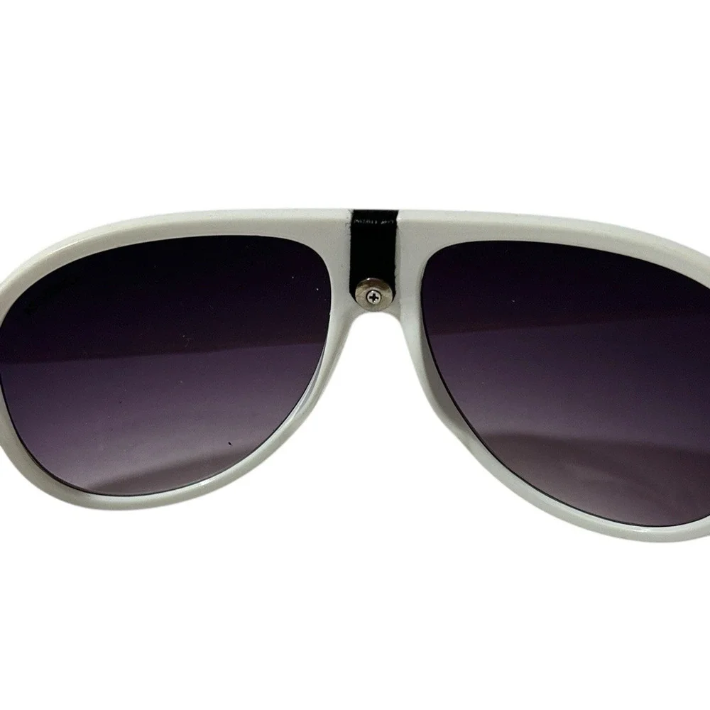 CARRERA Sunglasses CA501 58 18 -138 White Frame Made in Italy Purple Lenses Rare